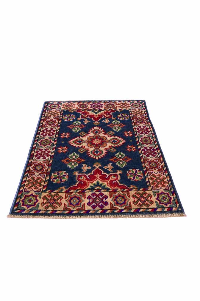 2' x 3' 1 Hand Knotted Kazak Rug