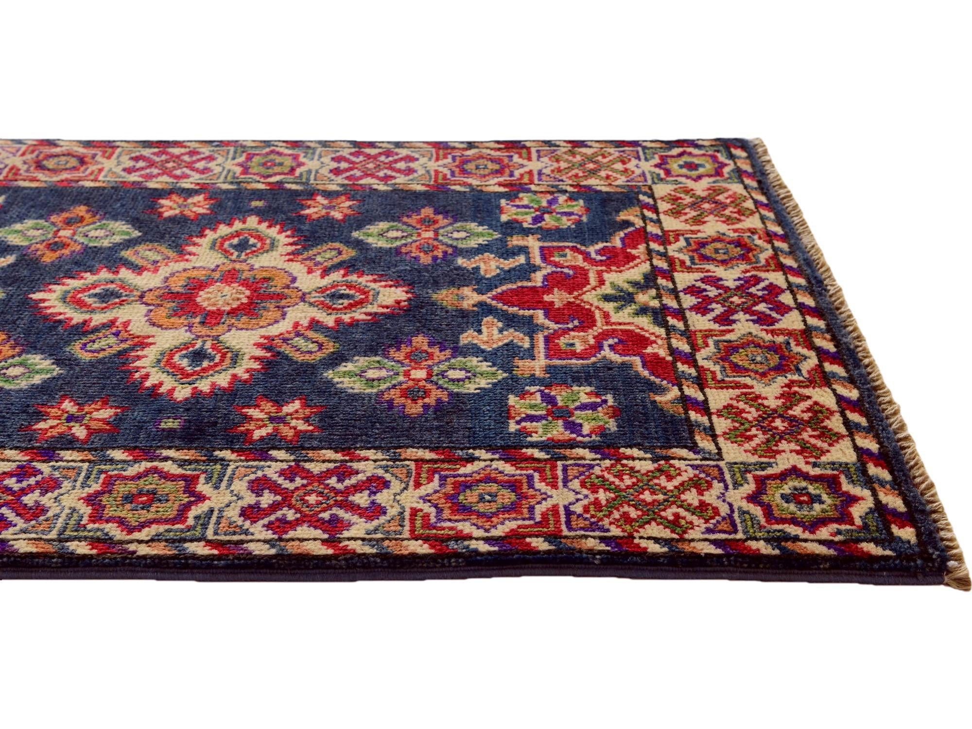 2' x 3' 1 Hand Knotted Kazak Rug