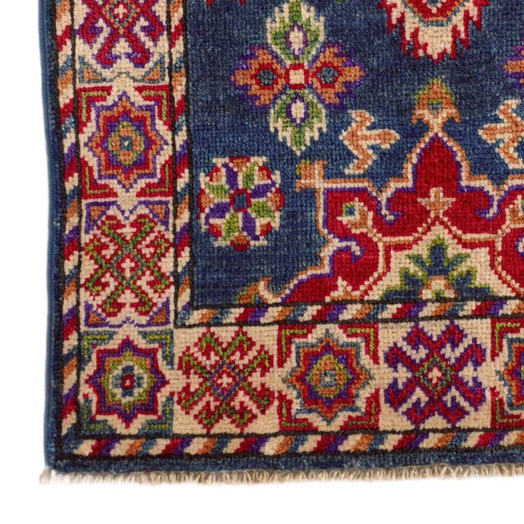 Detail image of 2' x 3' 1 Hand Knotted Kazak Rug