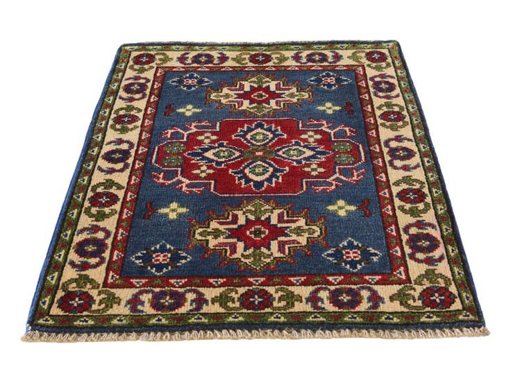 Detail image of 2' 1 x 2' 10 Hand Knotted Kazak Rug