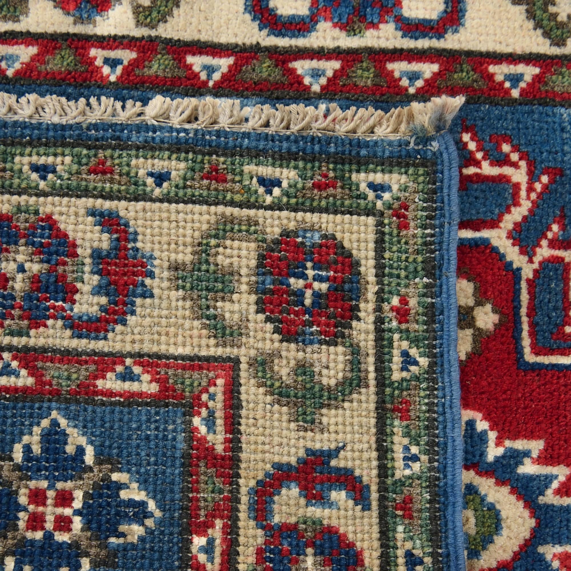 65cm x 85cm Hand Knotted Kazak Rug