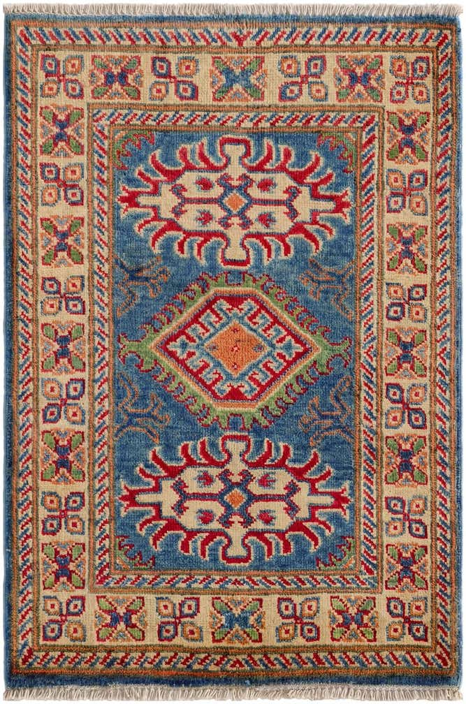 2' x 3' Hand Knotted Kazak Rug