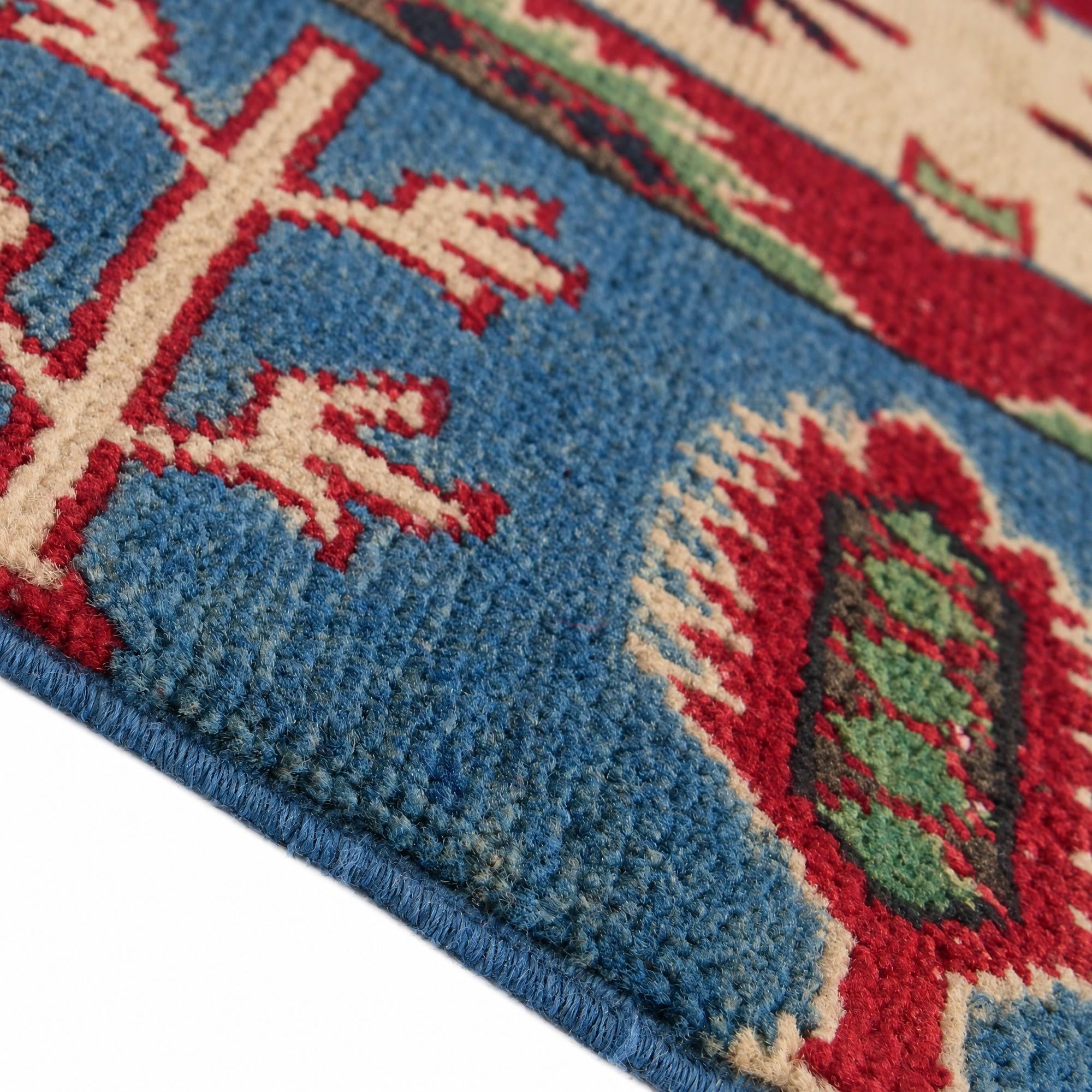 60cm x 90cm Hand Knotted Kazak Rug
