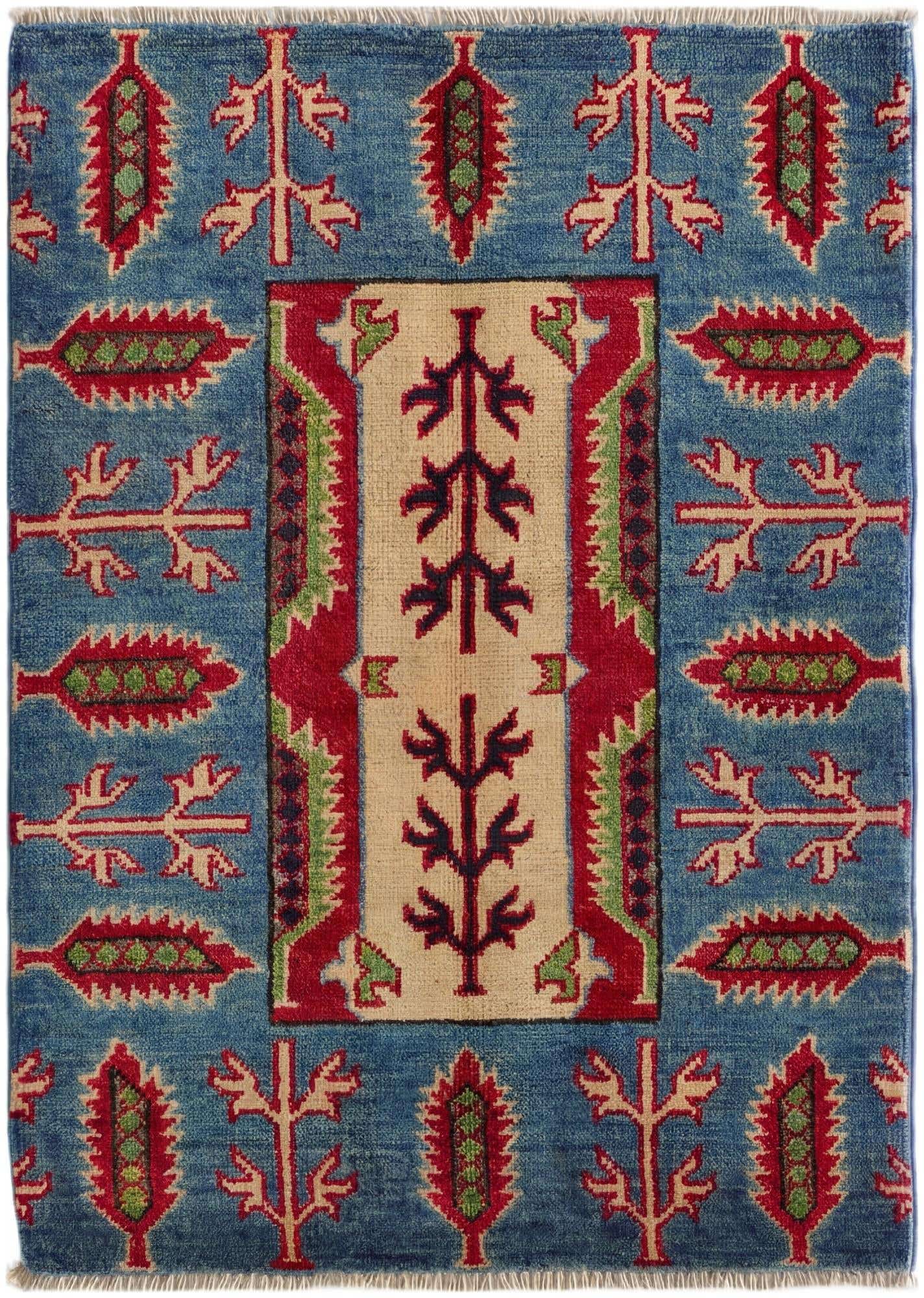 2' x 2' 11 Hand Knotted Kazak Rug