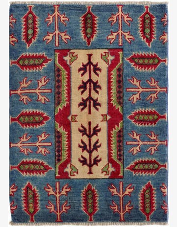 2' x 2' 11 Hand Knotted Kazak Rug