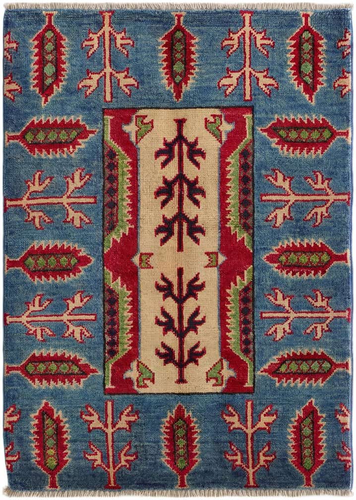 2' x 2' 11 Hand Knotted Kazak Rug