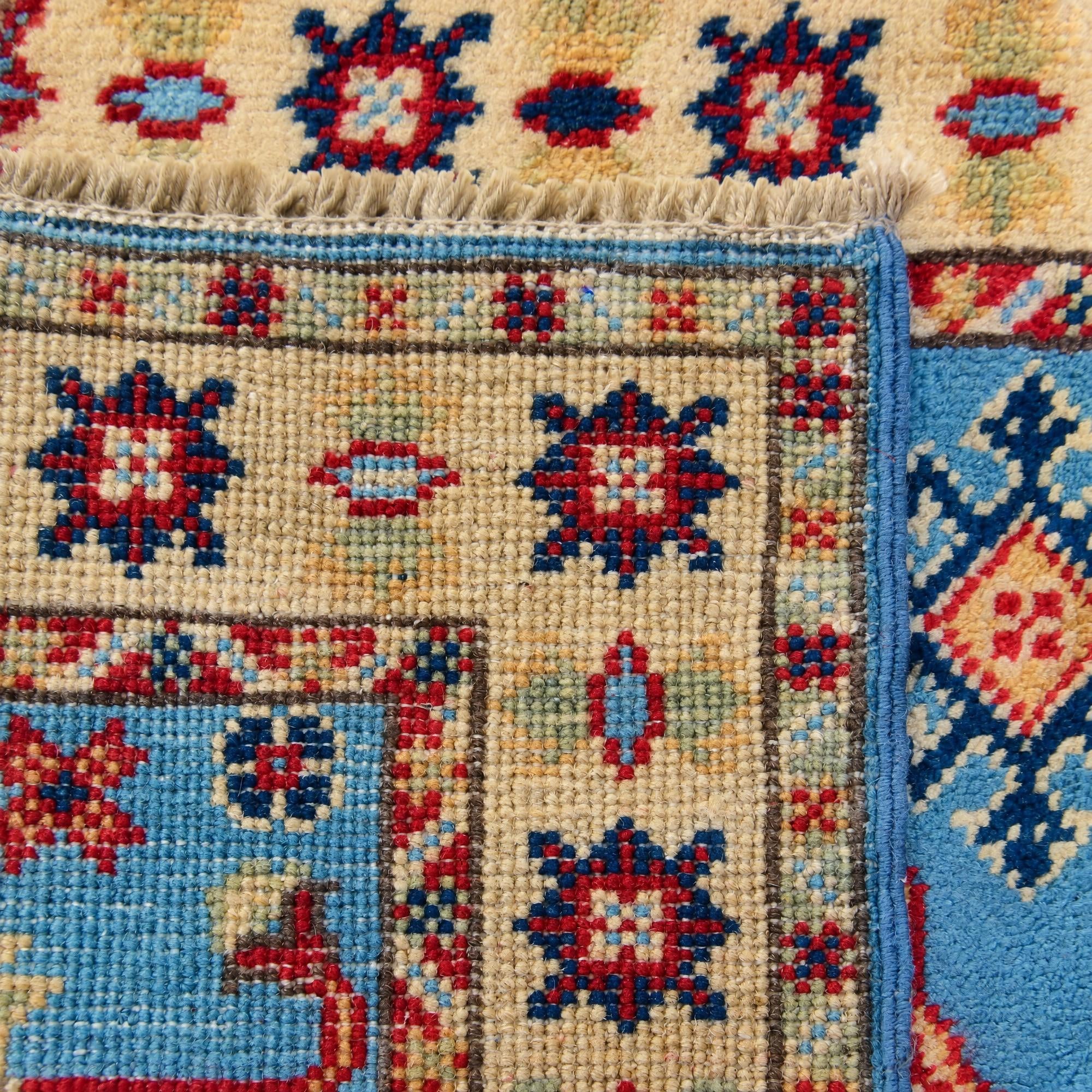65cm x 85cm Hand Knotted Kazak Rug