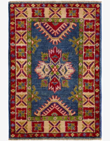 2' x 3' Hand Knotted Kazak Rug