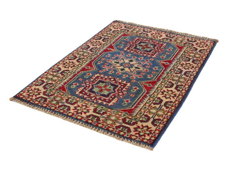 Detail image of 2' x 2' 10 Hand Knotted Kazak Rug
