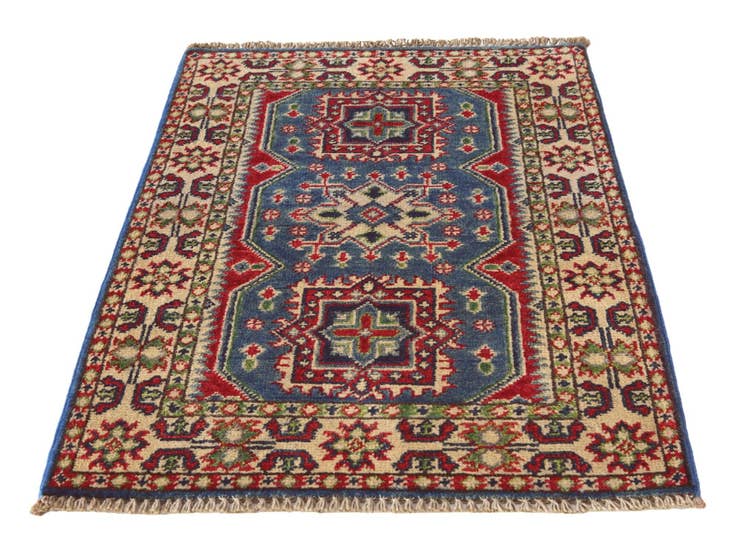 Detail image of 2' x 2' 10 Hand Knotted Kazak Rug