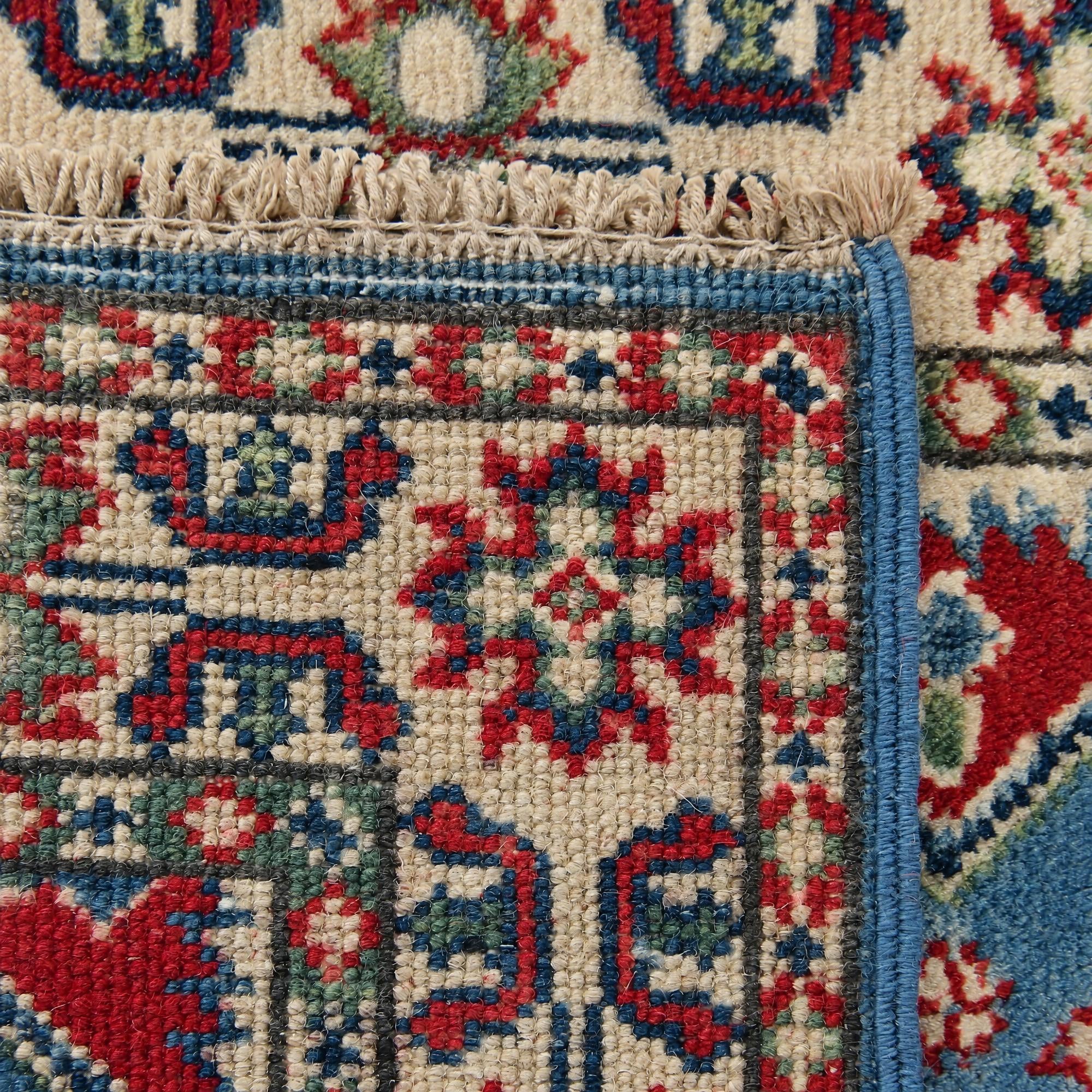 Detail image 12 of 12: 2' x 2' 10 Hand Knotted Kazak Rug
