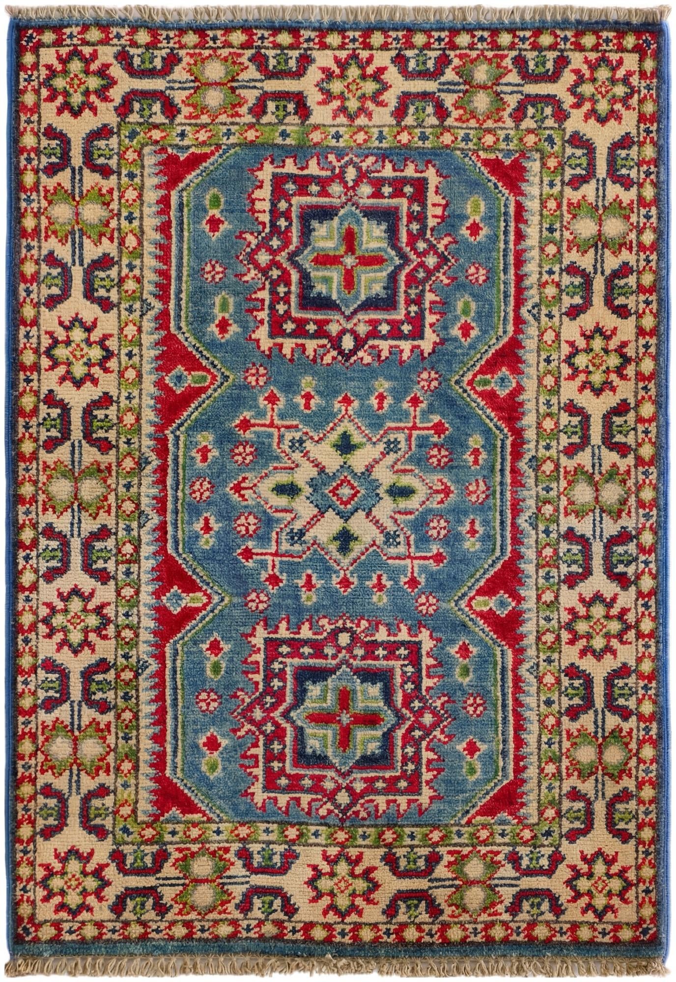 2' x 2' 10 Hand Knotted Kazak Rug