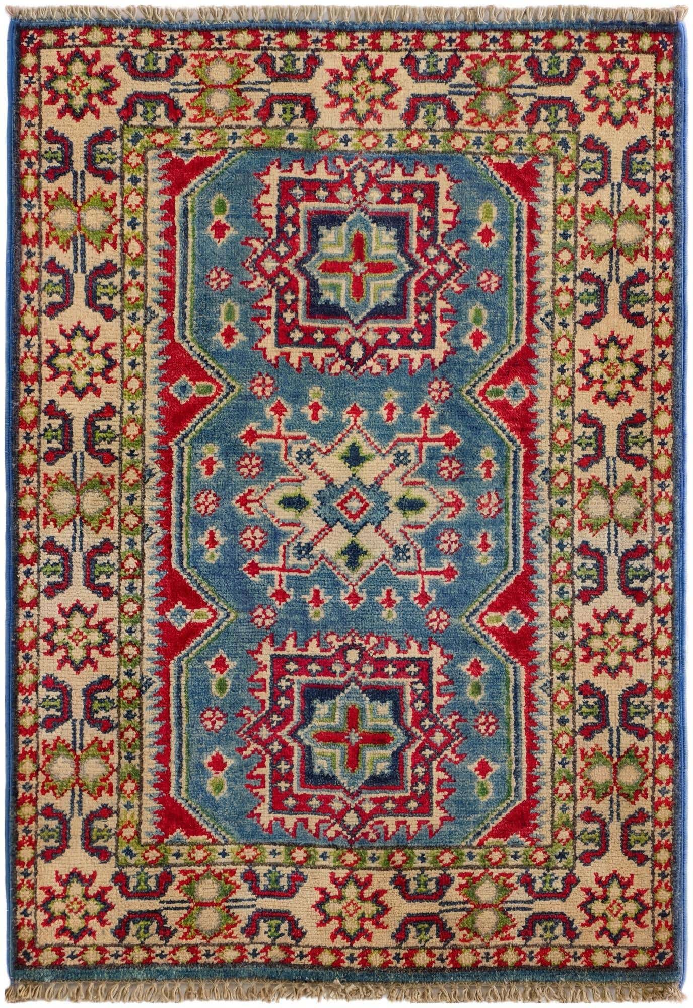 2' x 2' 10 Hand Knotted Kazak Rug