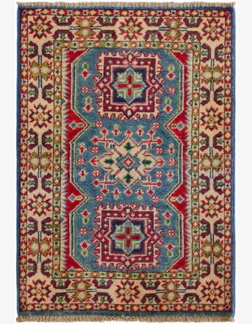 2' x 2' 10 Hand Knotted Kazak Rug