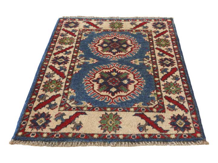 2' x 2' 11 Hand Knotted Kazak Rug