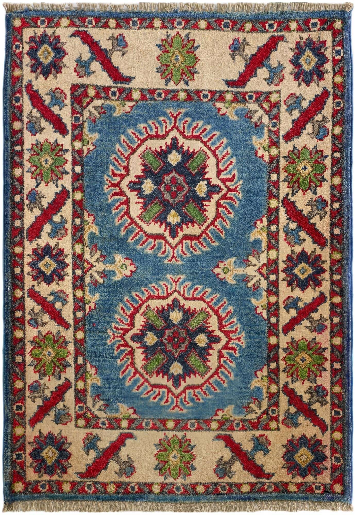 2' x 2' 11 Hand Knotted Kazak Rug