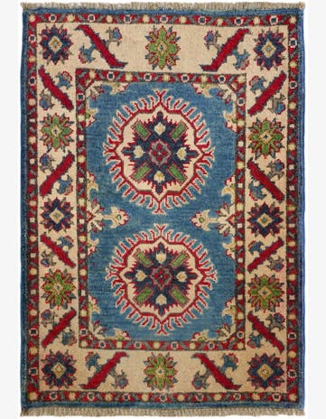 2' x 2' 11 Hand Knotted Kazak Rug
