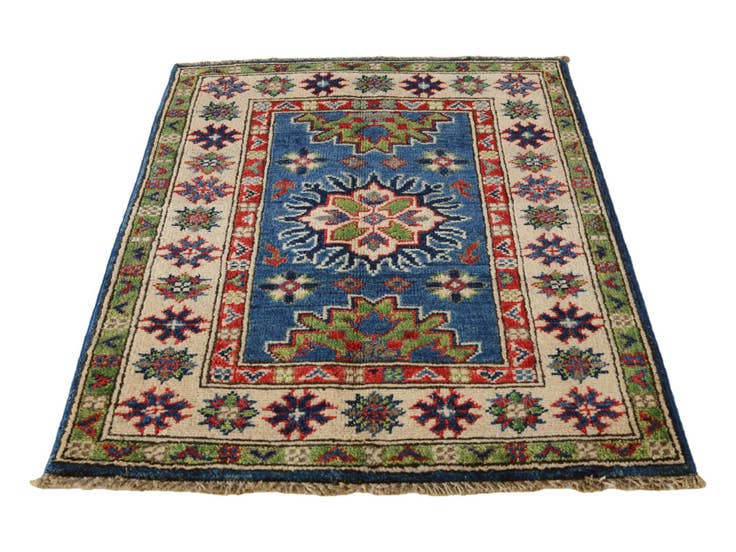 Detail image of 2' 1 x 2' 10 Hand Knotted Kazak Rug