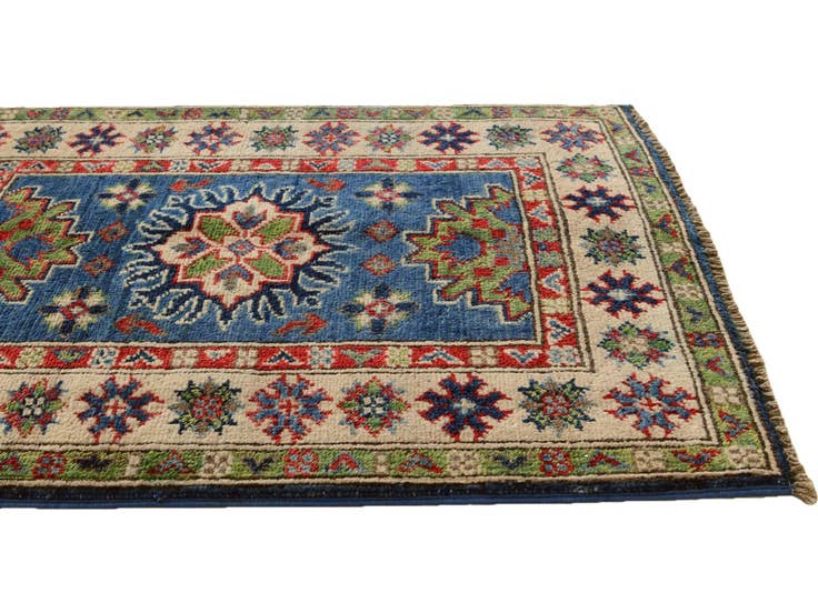 Detail image of 2' 1 x 2' 10 Hand Knotted Kazak Rug