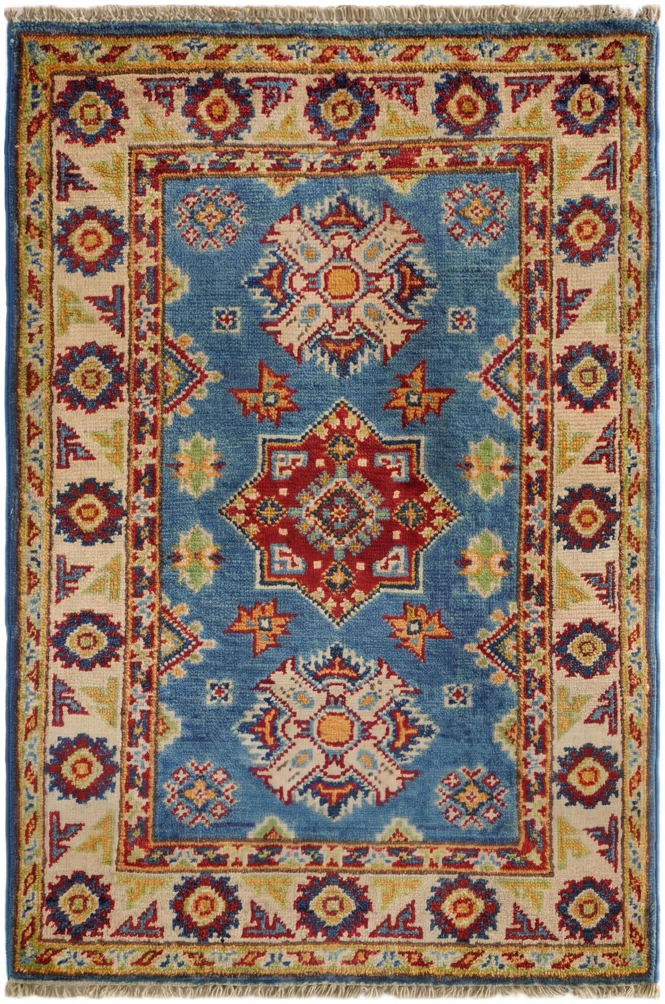 2' x 3' Hand Knotted Kazak Rug