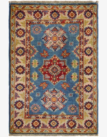 2' x 3' Hand Knotted Kazak Rug
