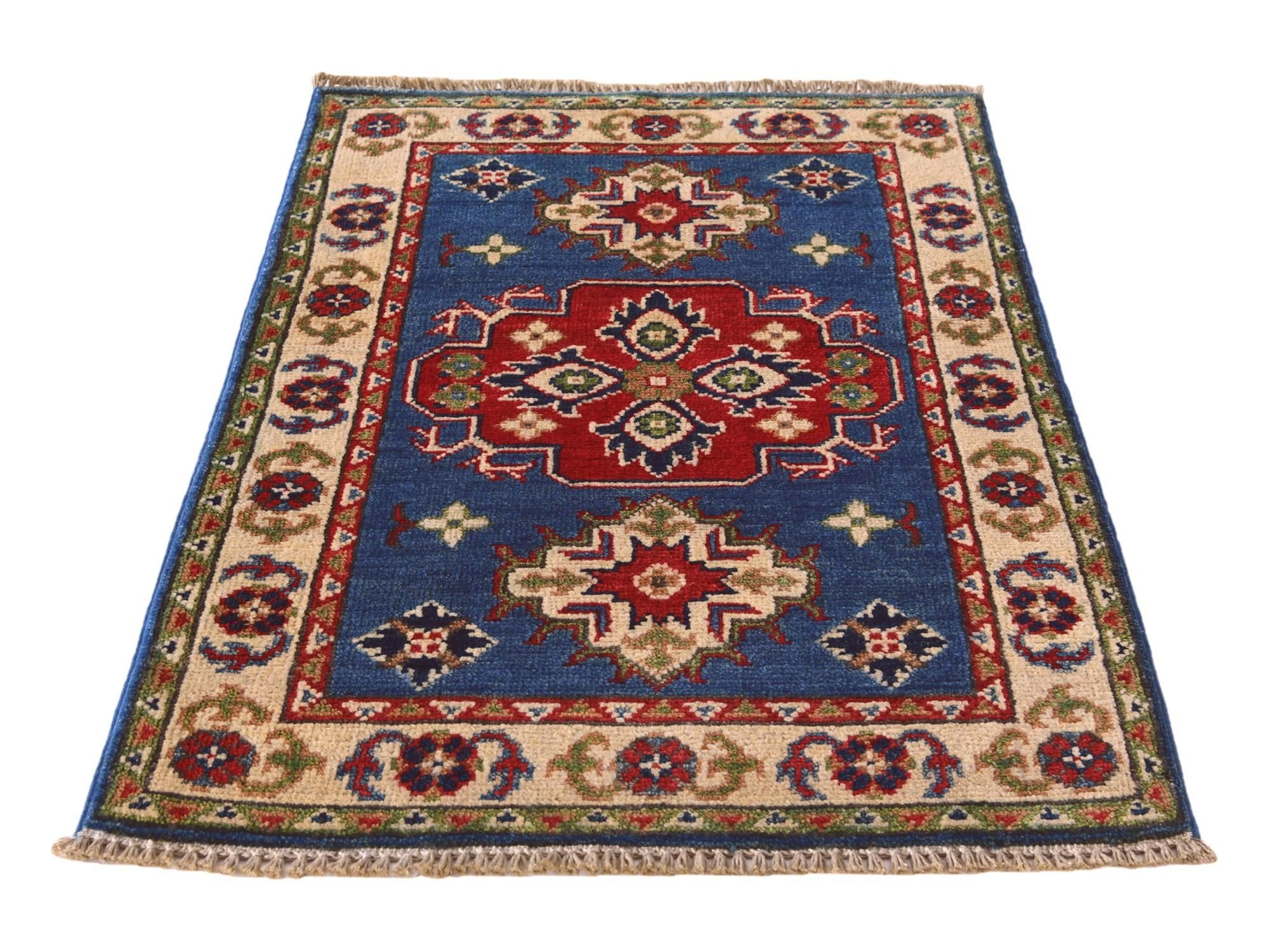 2' x 3' Hand Knotted Kazak Rug