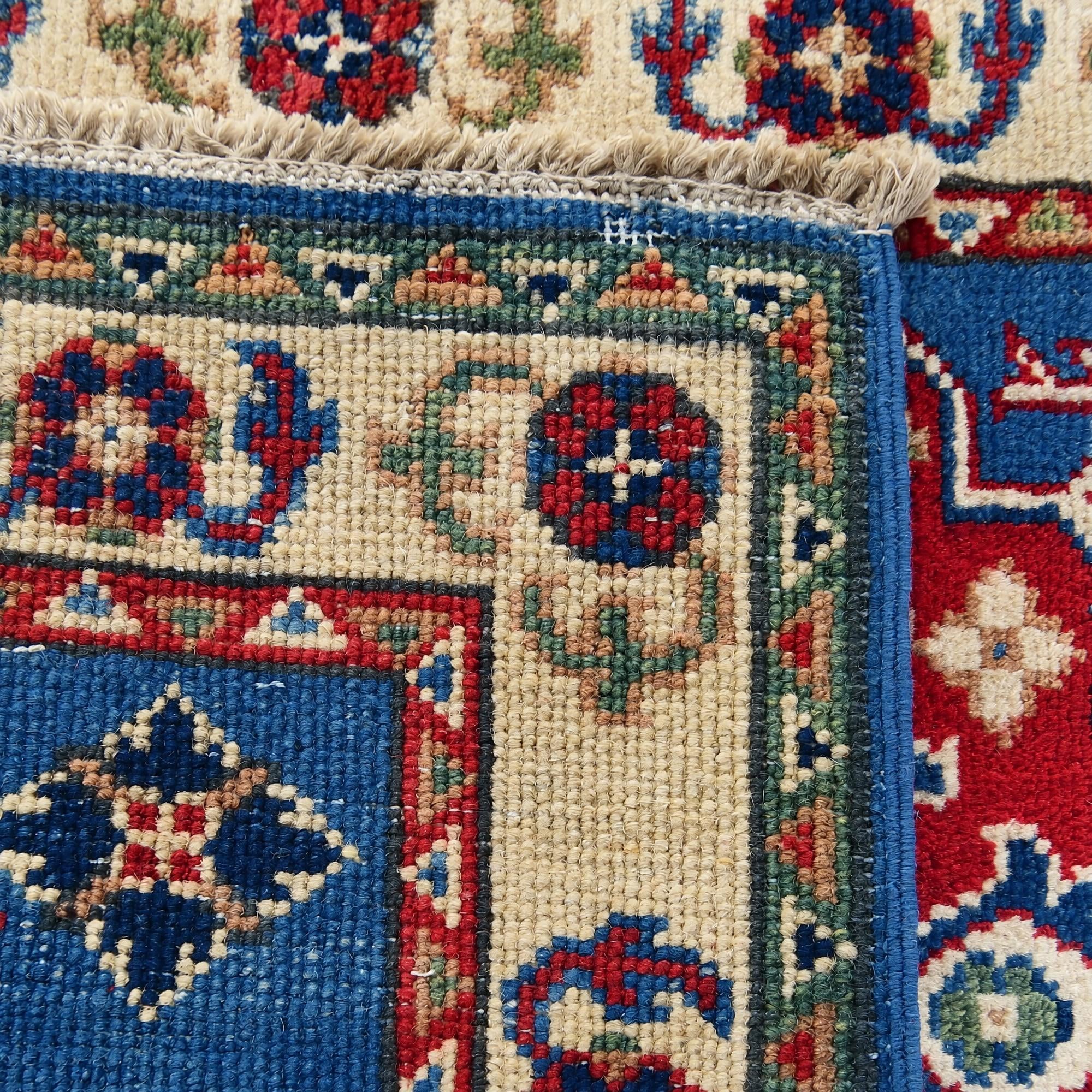 60cm x 90cm Hand Knotted Kazak Rug