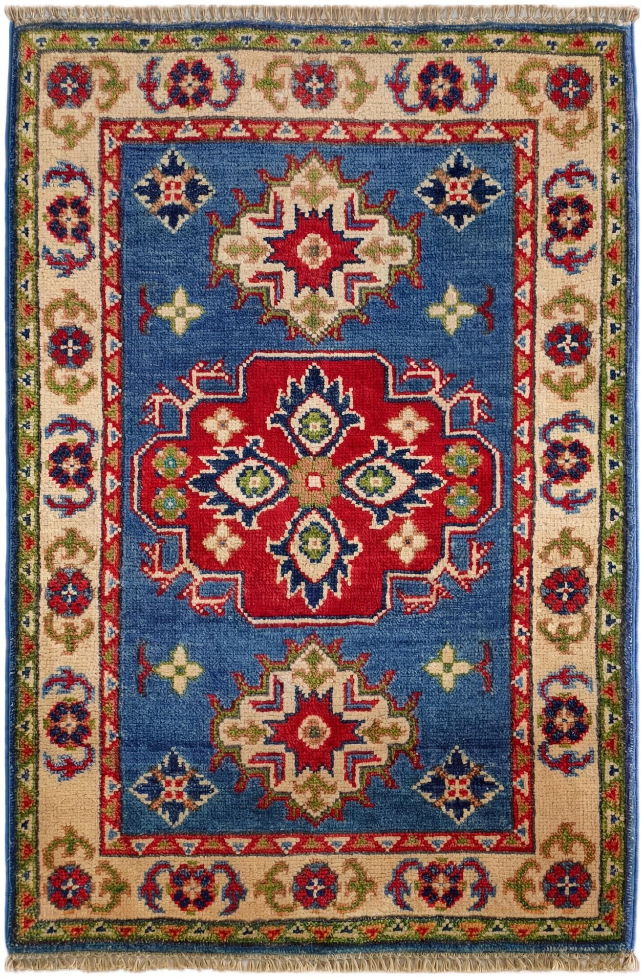 2' x 3' Hand Knotted Kazak Rug