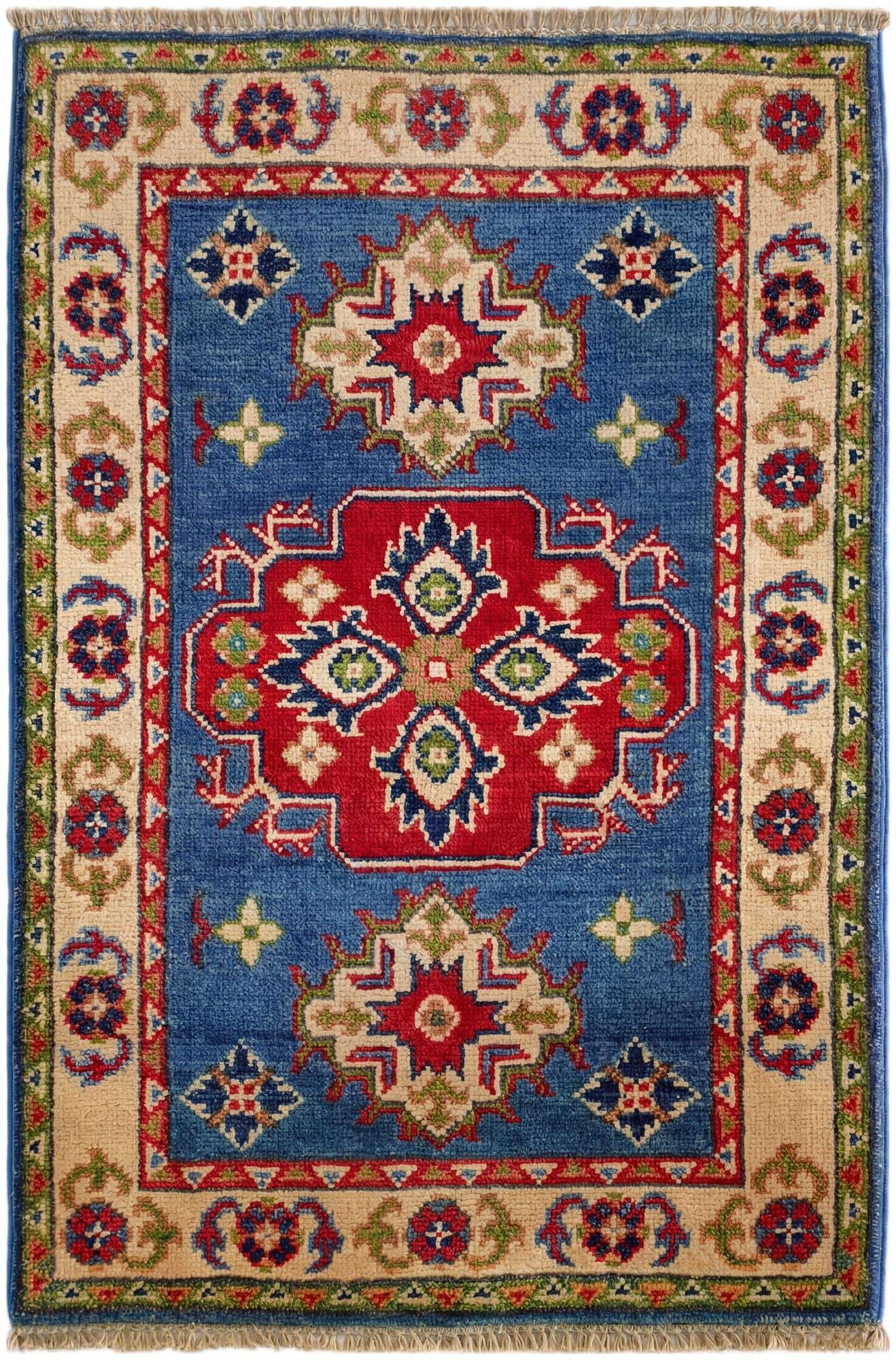 2' x 3' Hand Knotted Kazak Rug