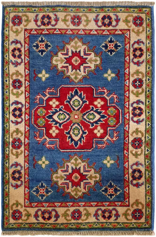 2' x 3' Hand Knotted Kazak Rug