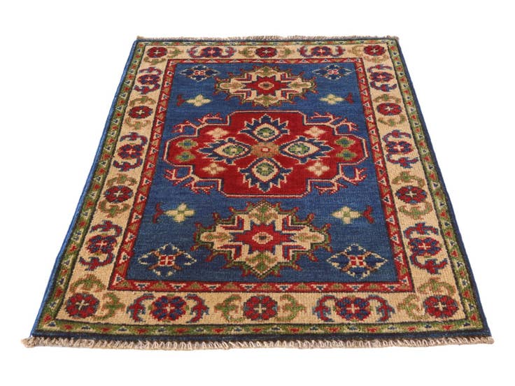 Detail image of 2' 1 x 3' Hand Knotted Kazak Rug