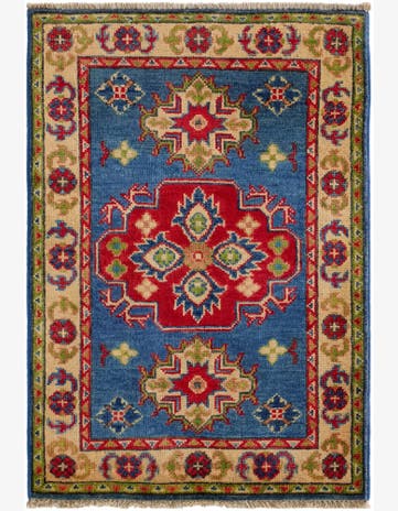 2' 1 x 3' Hand Knotted Kazak Rug