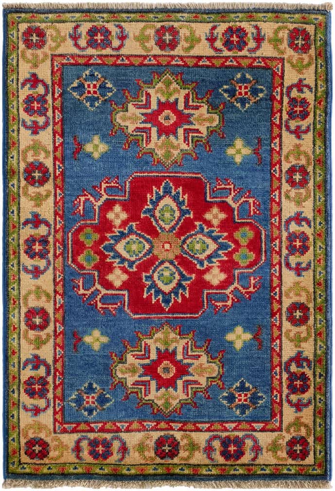 2' 1 x 3' Hand Knotted Kazak Rug