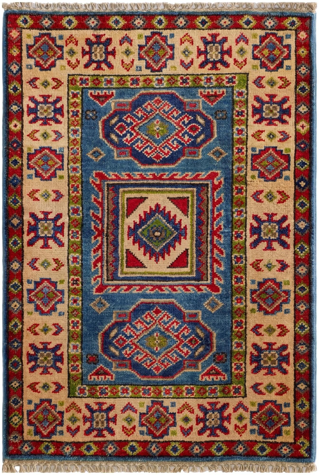 2' 1 x 3' Hand Knotted Kazak Rug