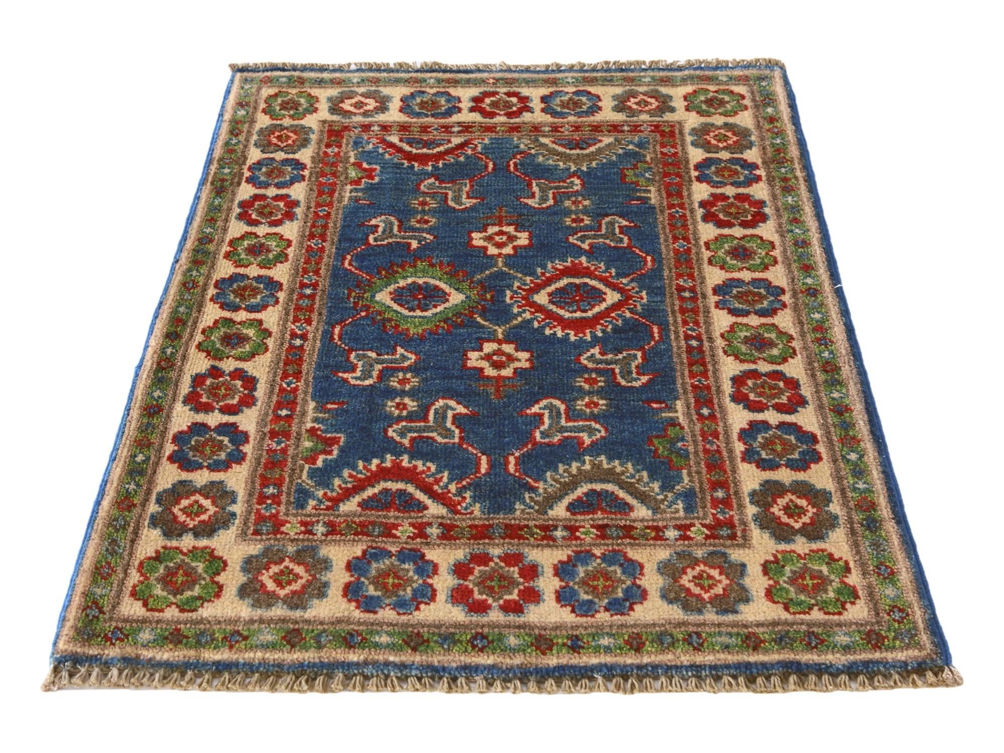 2' 1 x 2' 11 Hand Knotted Kazak Rug