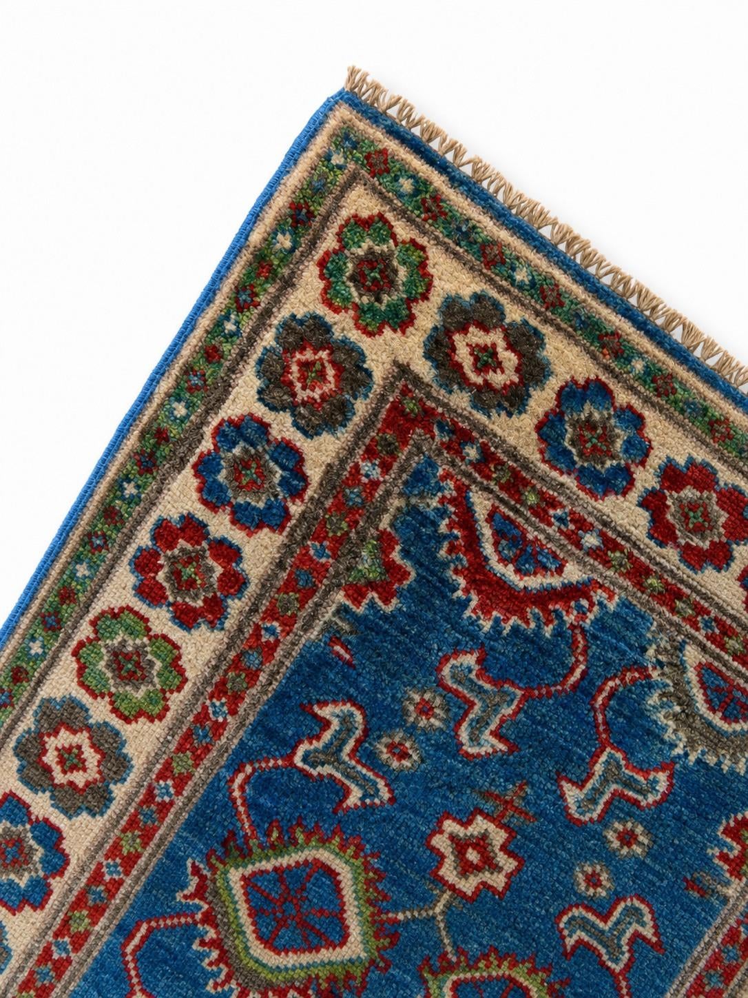 2' 1 x 2' 11 Hand Knotted Kazak Rug