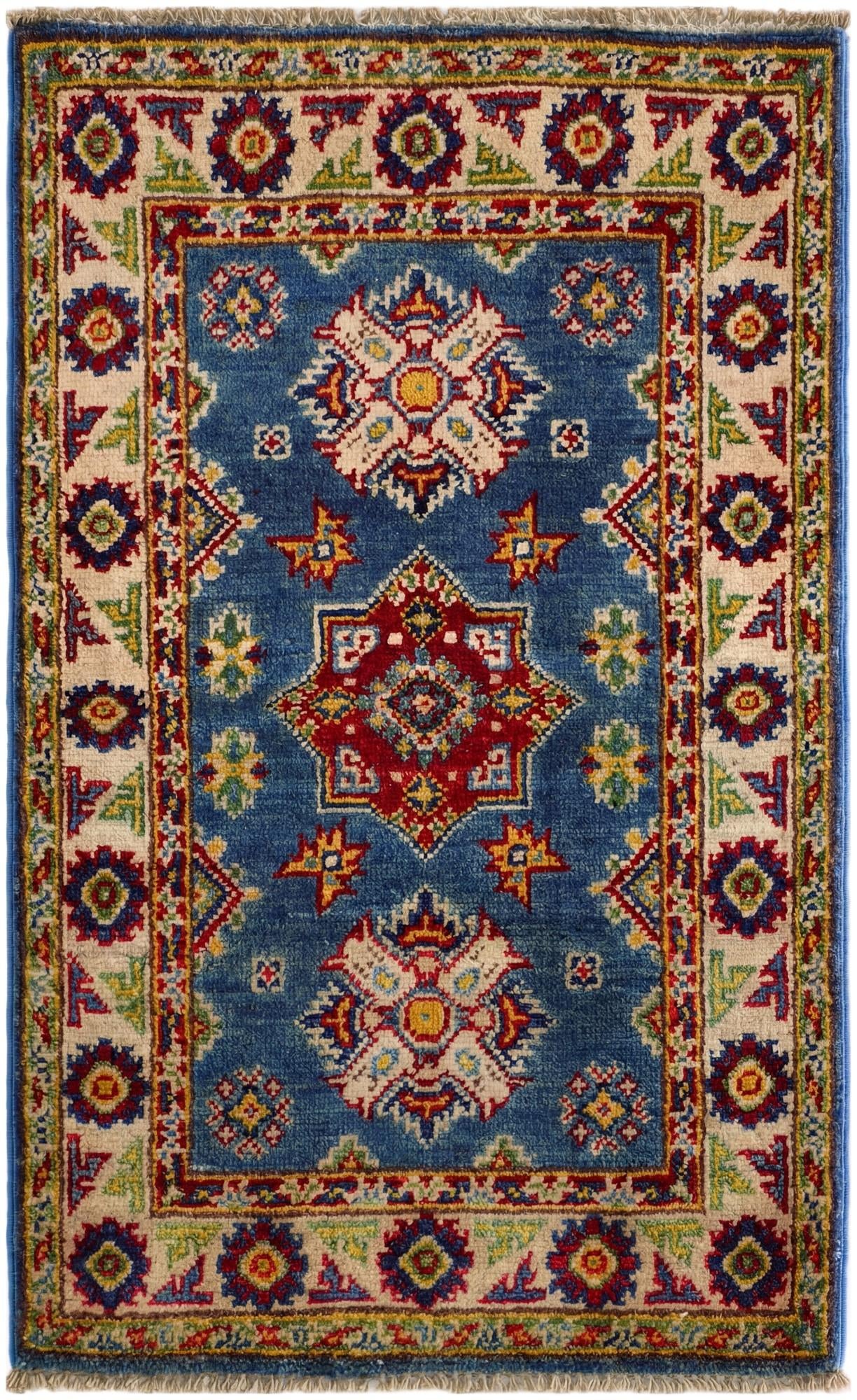 2' x 3' 2 Hand Knotted Kazak Rug