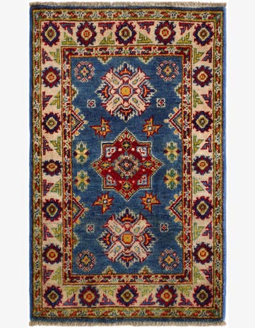 2' x 3' 2 Hand Knotted Kazak Rug
