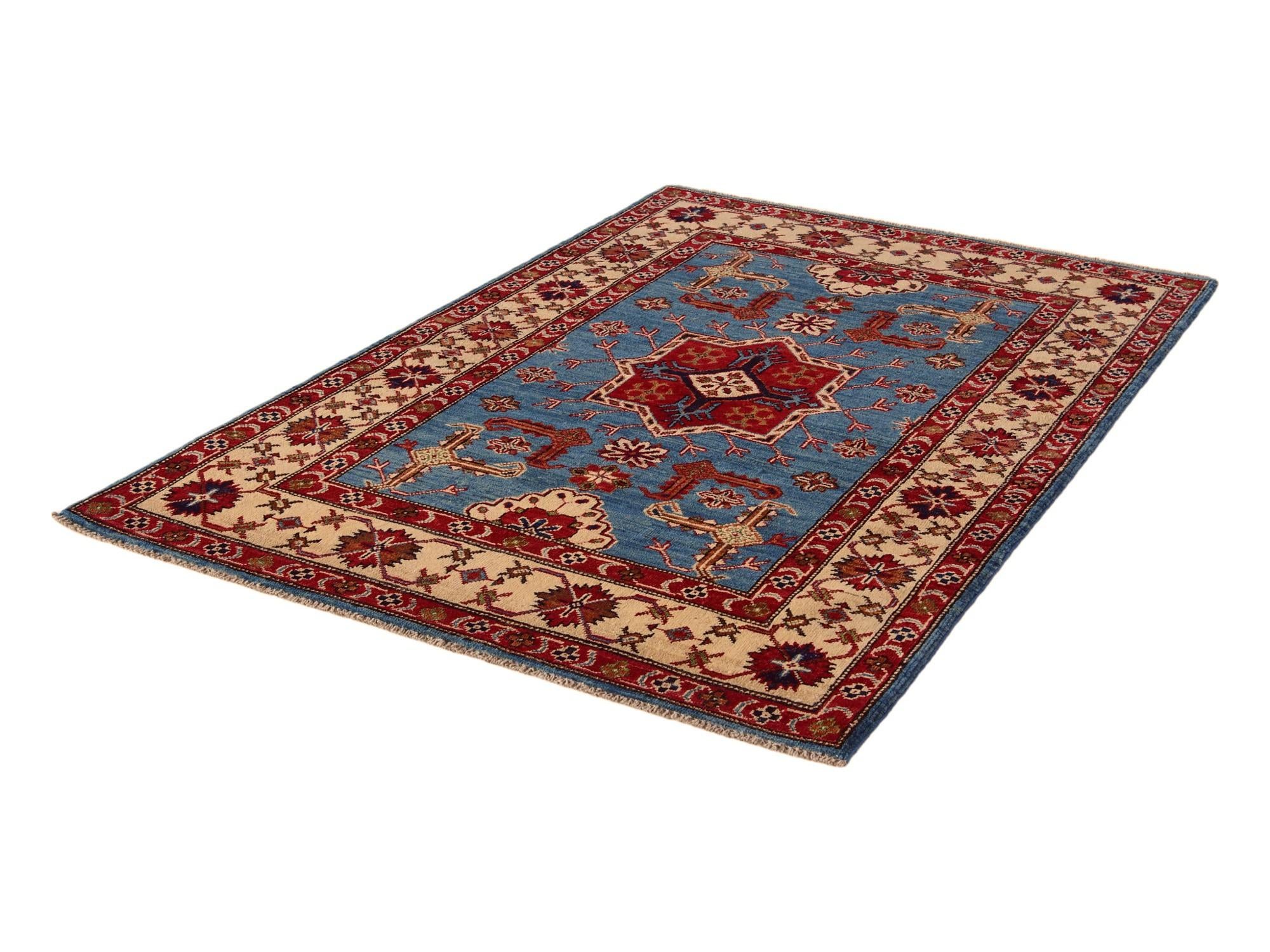 3' 11 x 5' 9 Hand Knotted Kazak Rug