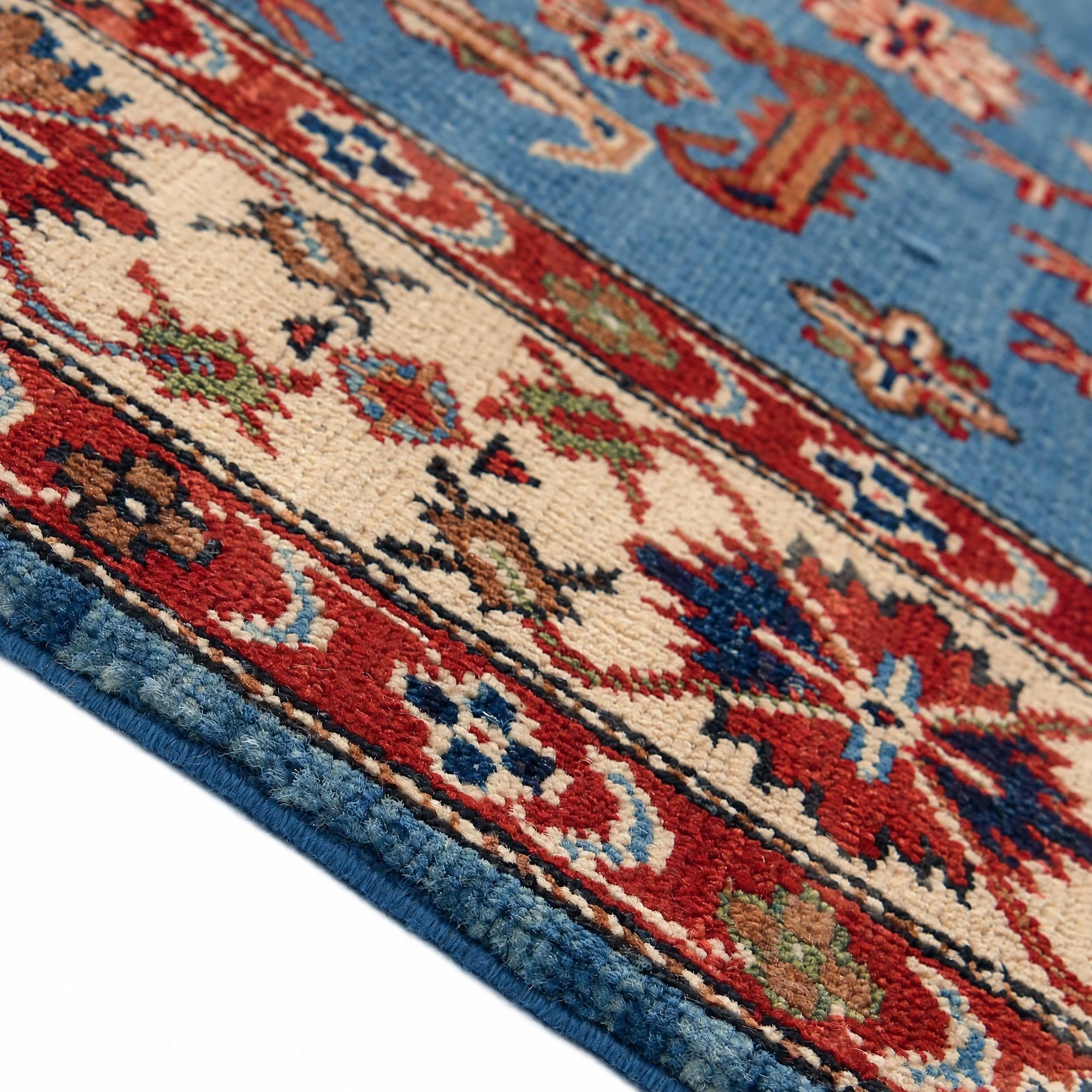 120cm x 175cm anudado a mano Kazak Alfombra