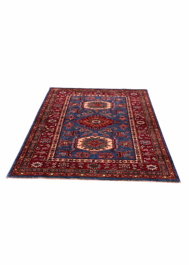 3' 3 x 4' 9 Hand Knotted Kazak Rug