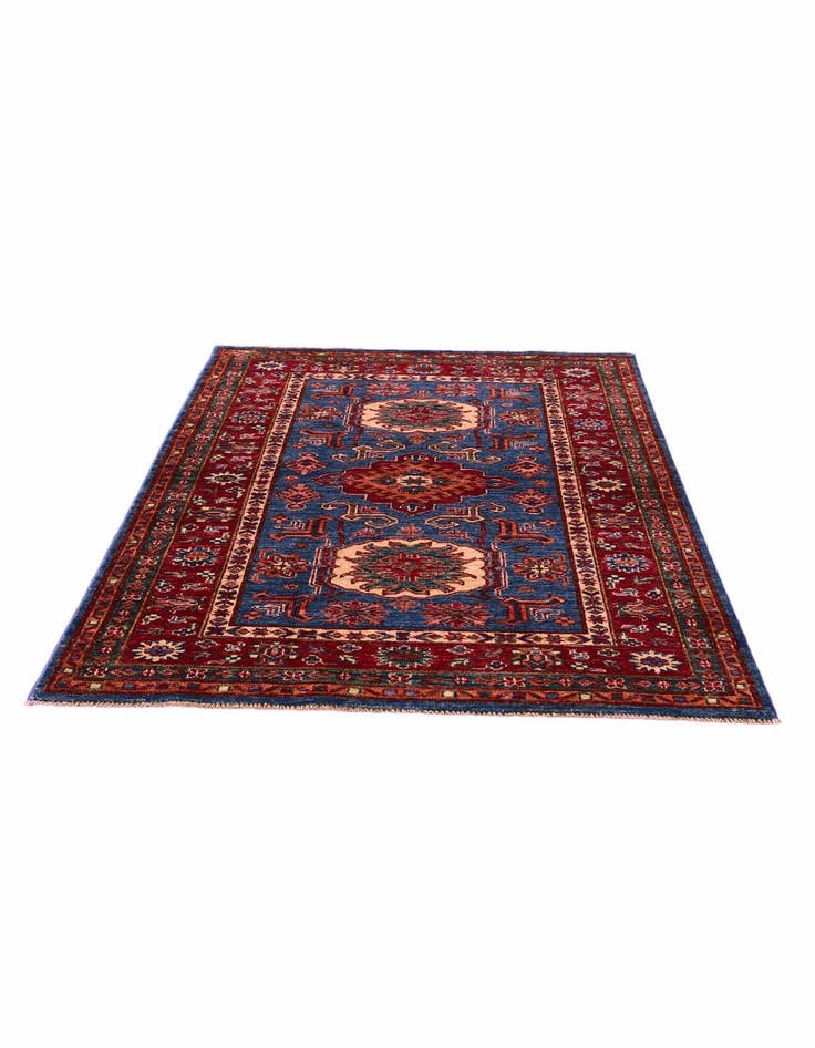 Detail image of 3' 3 x 4' 9 Hand Knotted Kazak Rug