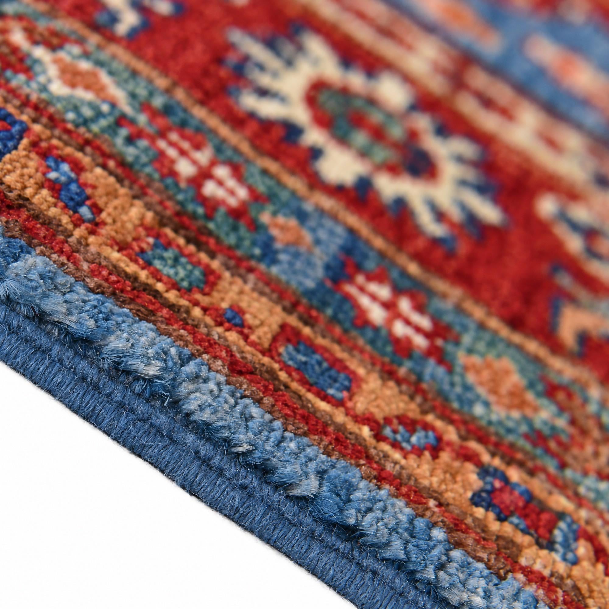 100cm x 145cm Hand Knotted Kazak Rug