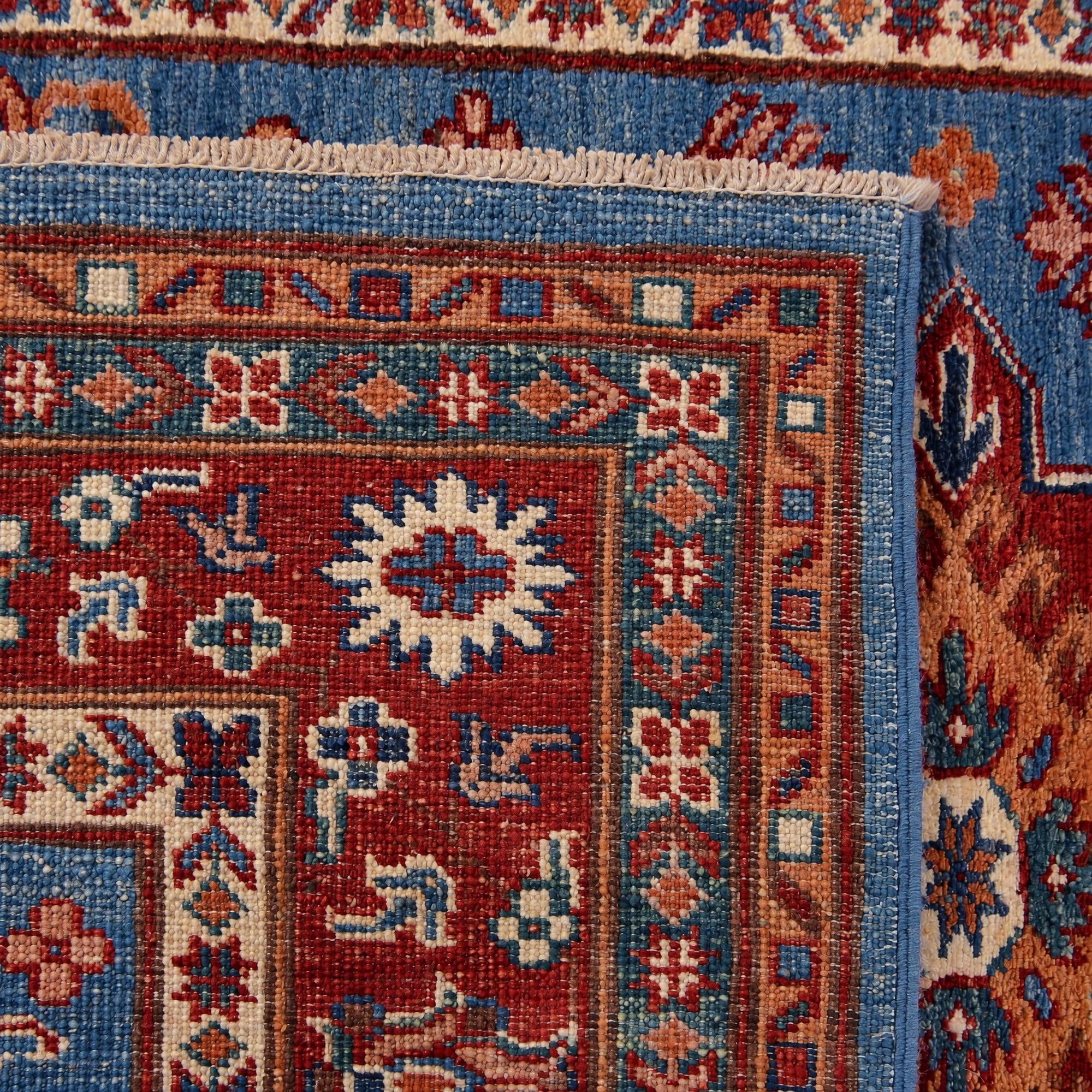 100cm x 145cm Hand Knotted Kazak Rug