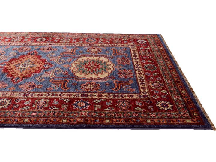 3' 2 x 4' 10 Hand Knotted Kazak Rug