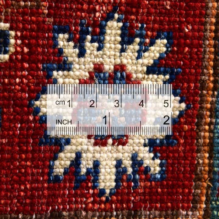 3' 2 x 4' 10 Hand Knotted Kazak Rug