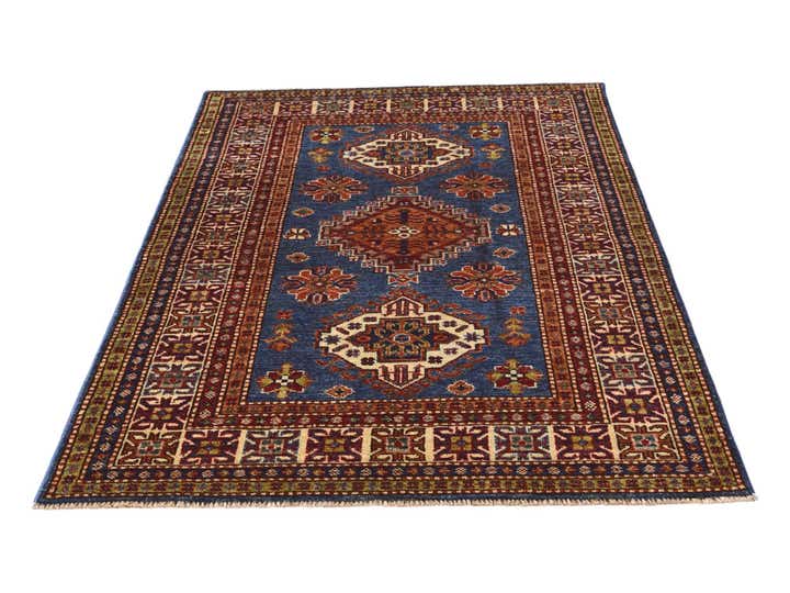 3' 5 x 5' 1 Hand Knotted Kazak Rug