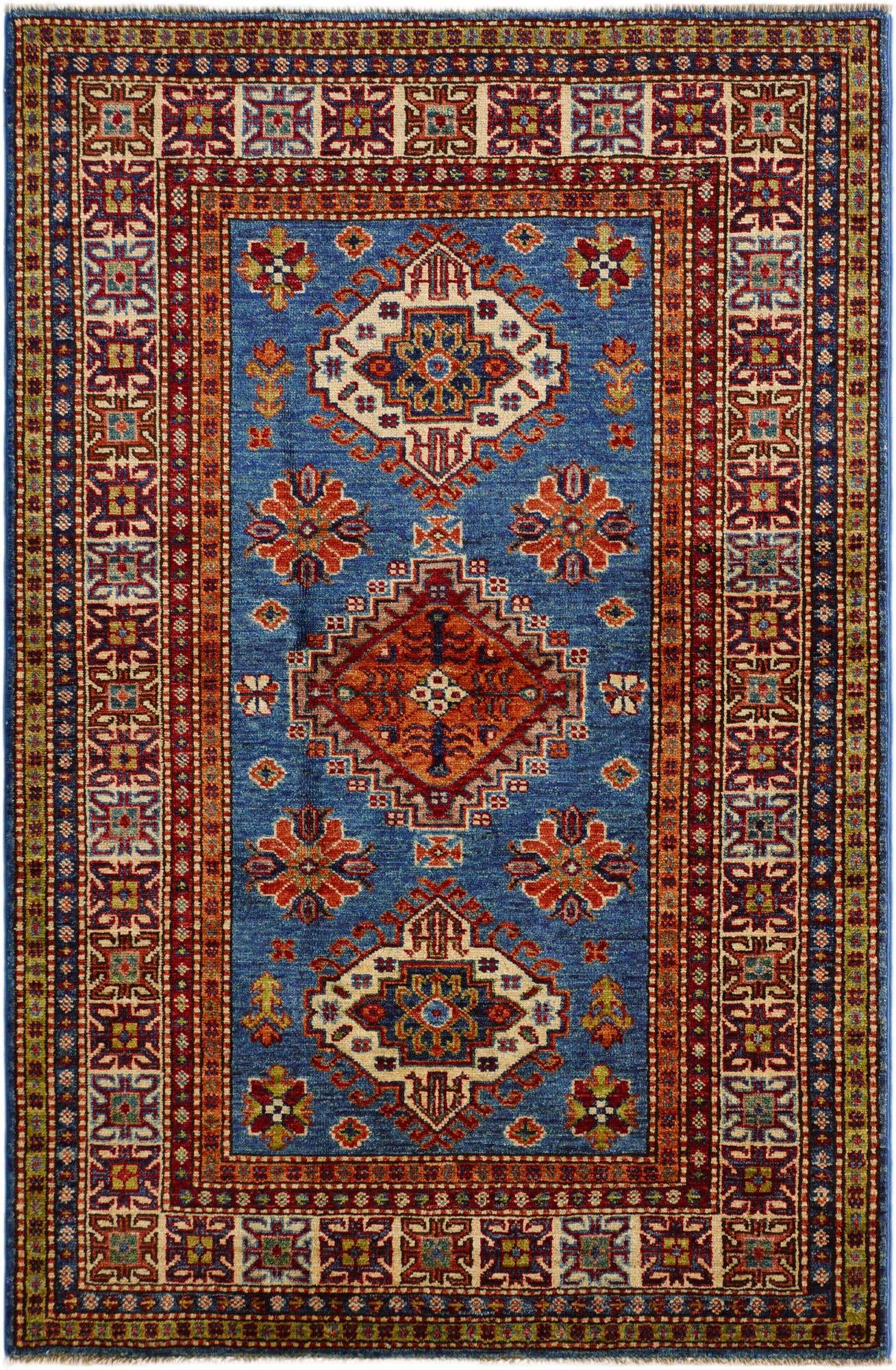 3' 5 x 5' 1 Hand Knotted Kazak Rug