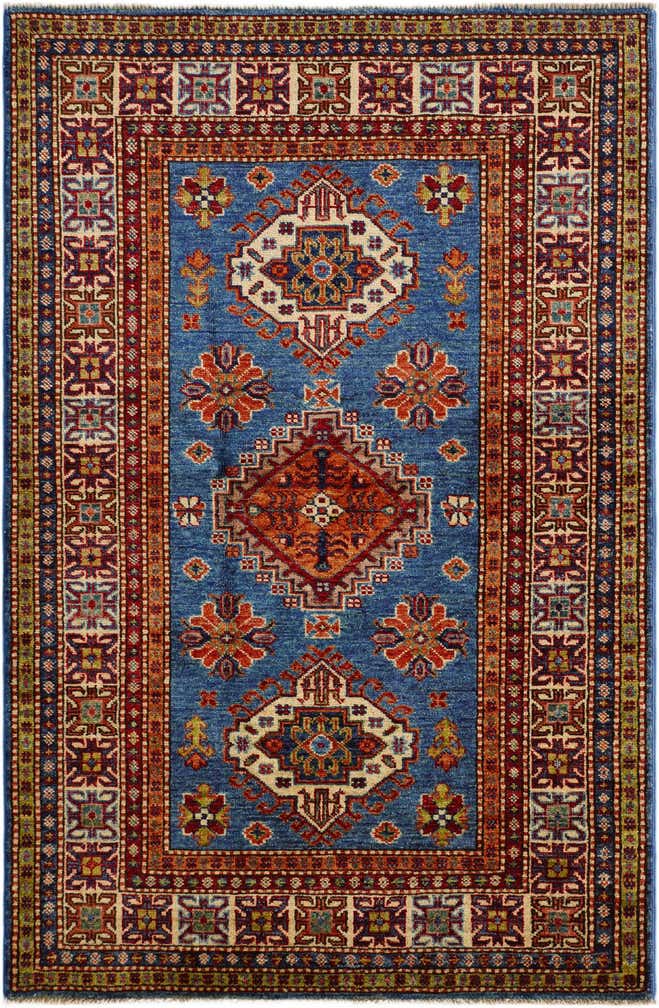 3' 5 x 5' 1 Hand Knotted Kazak Rug