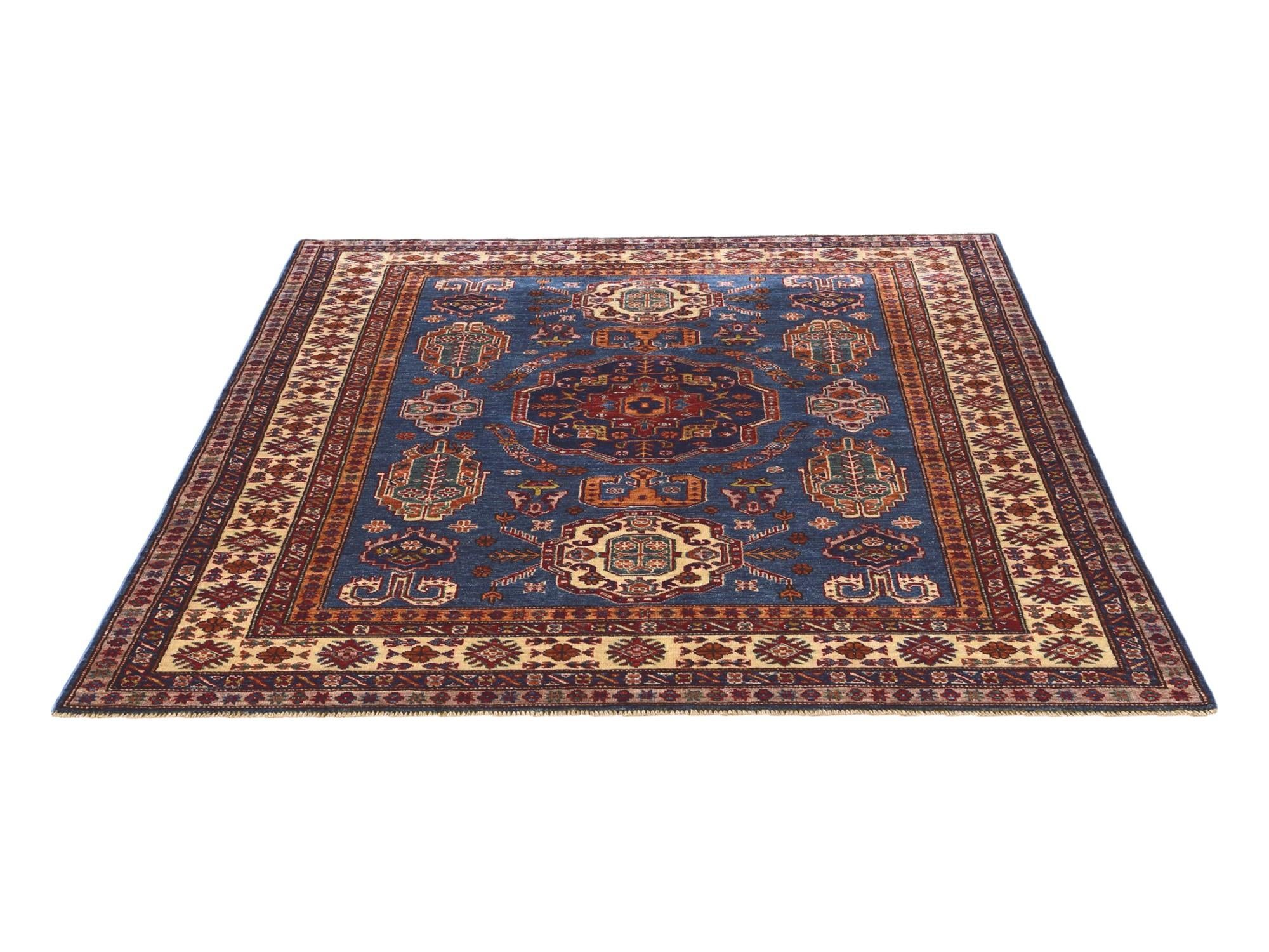5' x 6' 1 Hand Knotted Kazak Rug